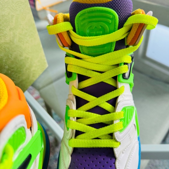 Women’s GUCCI Basket High Top 7.5 Brand New - Picture 5 of 12